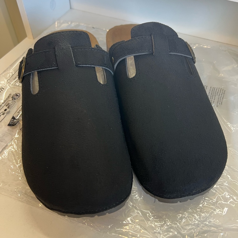 Elegant Black Women's Clog Slip On Shoes - Picture 5 of 9